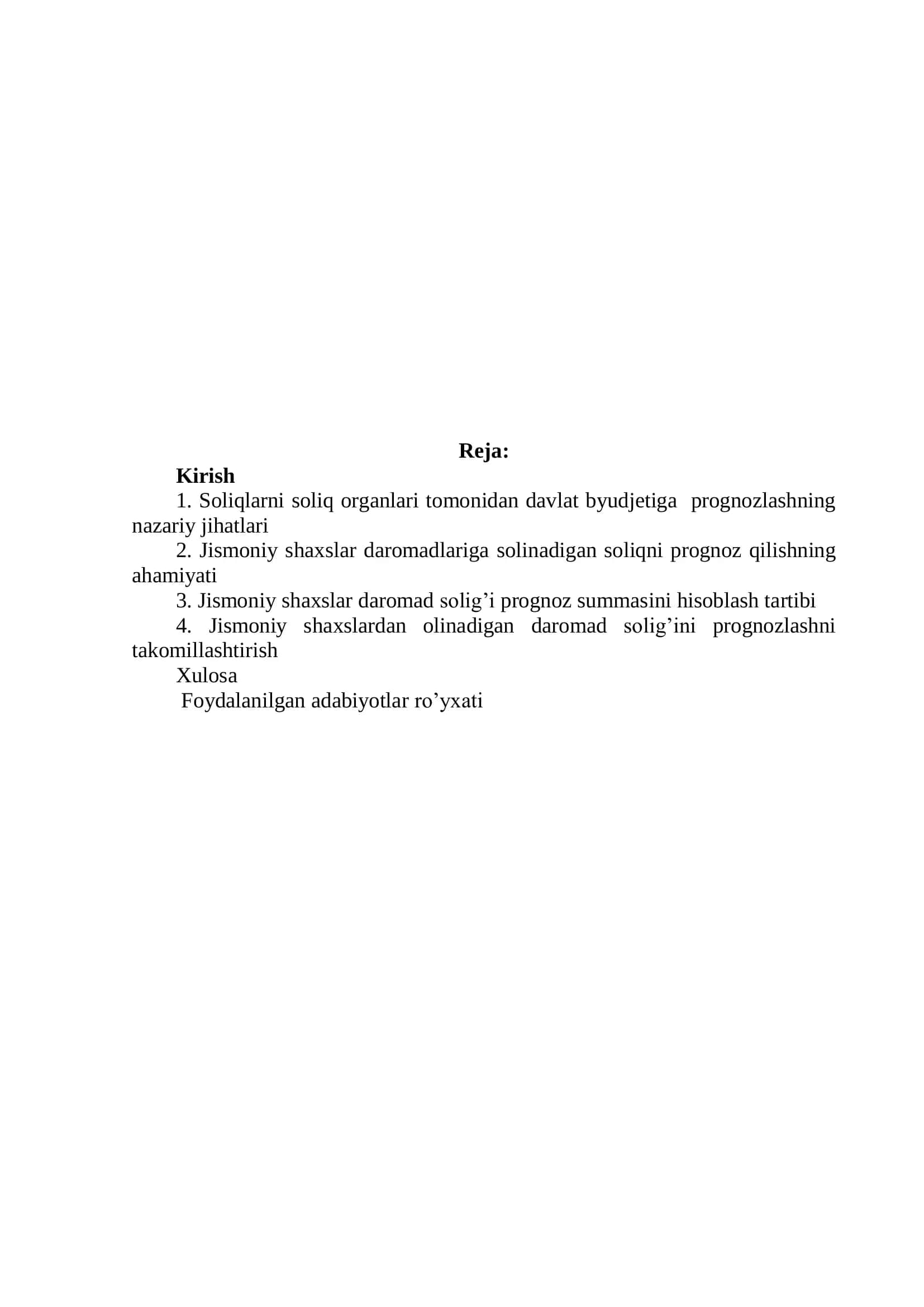 Jismoniy Shaxslardan Olinadigan Daromad Solig'ini Prognozlash Uslubiyati 2