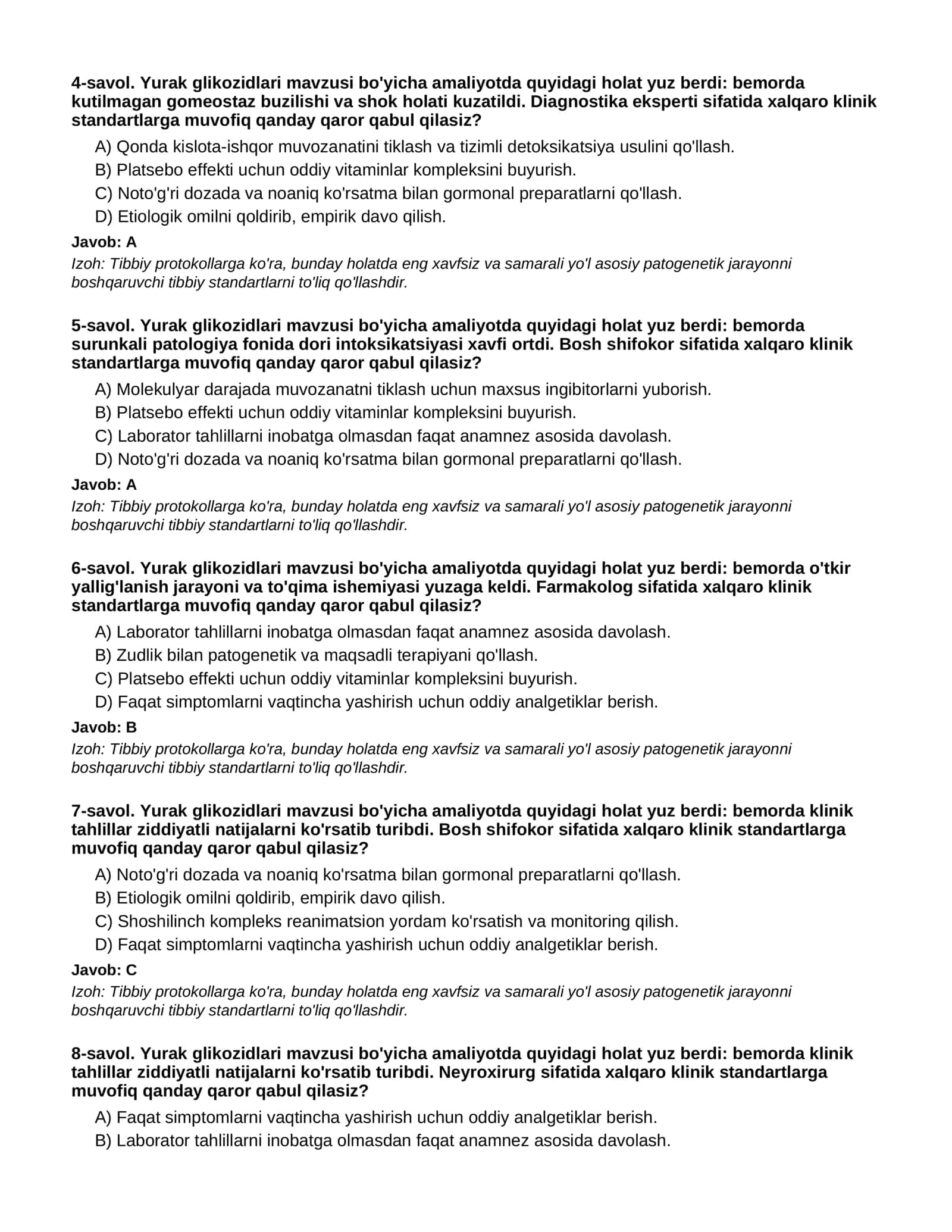 YURAK GLIKOZIDLARI - 2-QISM 2