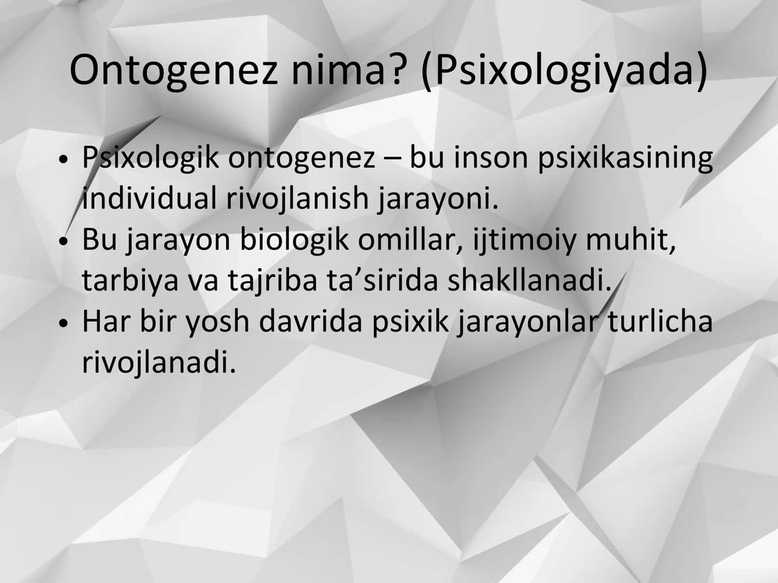 Ontogenez 2