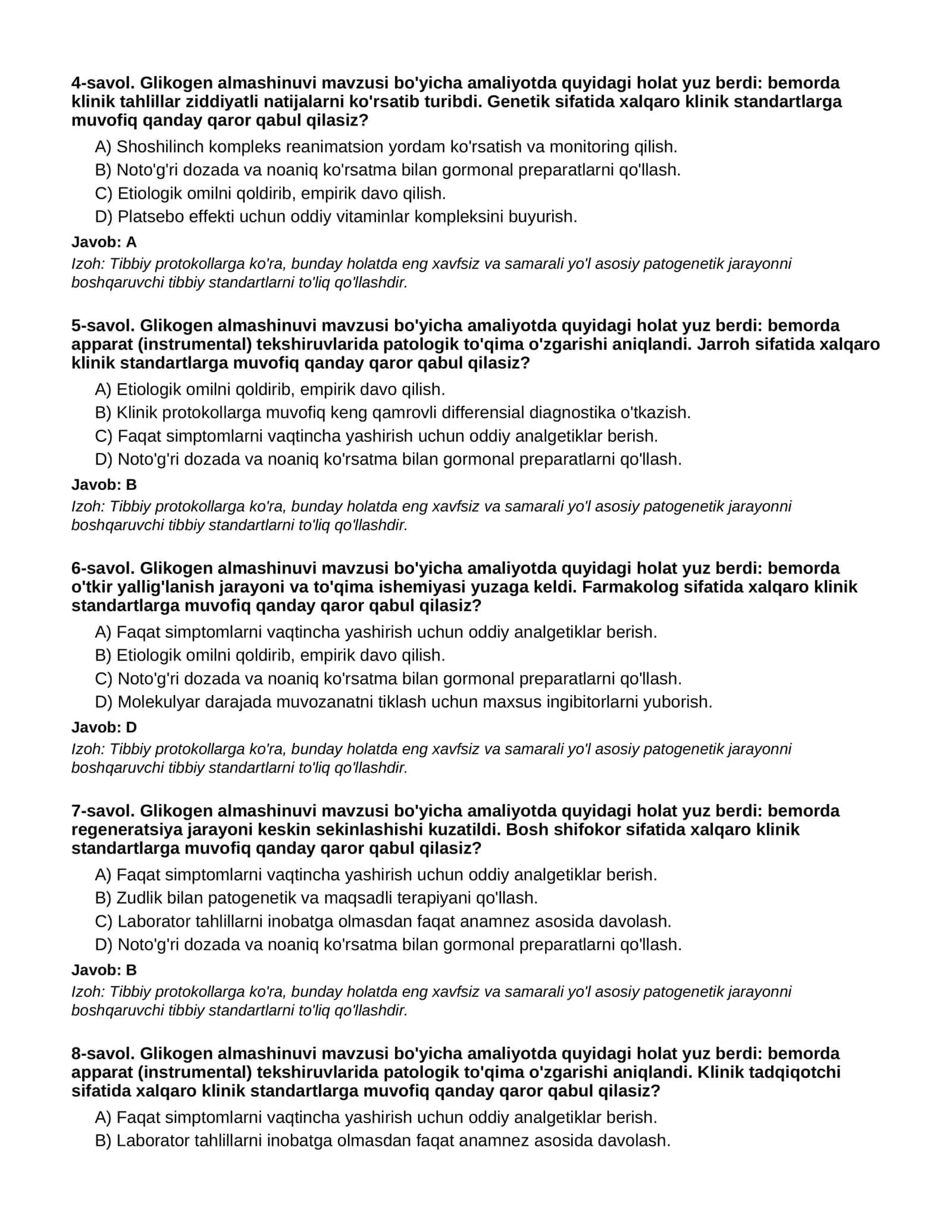 Glikogen almashinuvi - 1-QISM 2