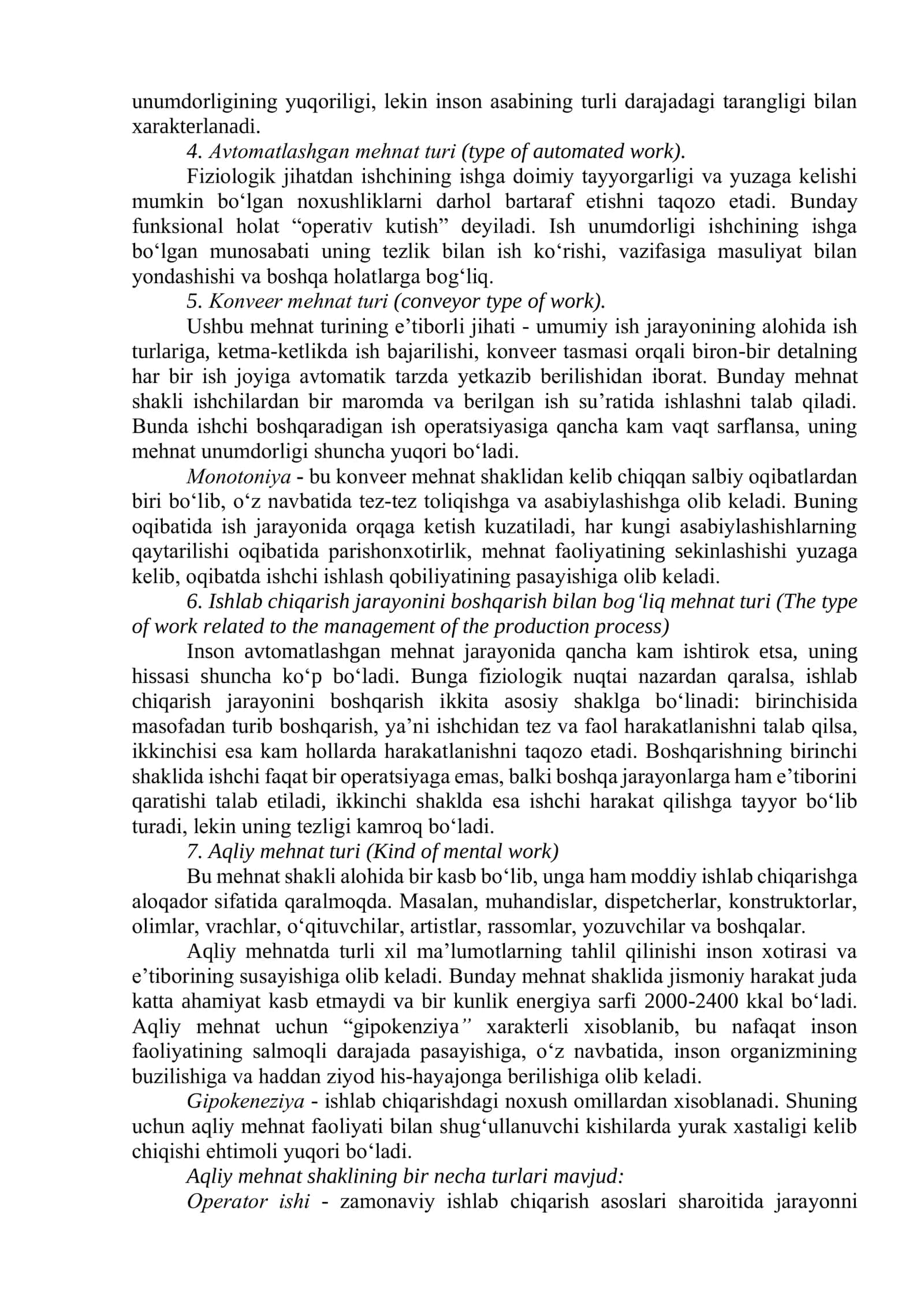 Faoliyat xavfsizligini ta’minlashning ergonomika va psixologik asoslari 2