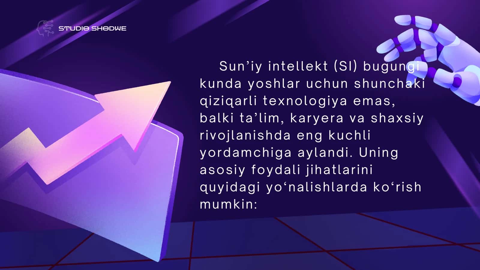 SUN'IY INTELEKTNI YOSHLAR UCHUN FOYDALARI 2