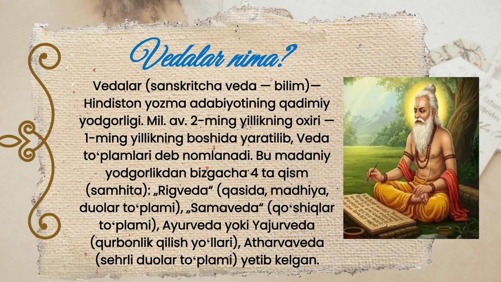 Vedalar va uning turlari 2