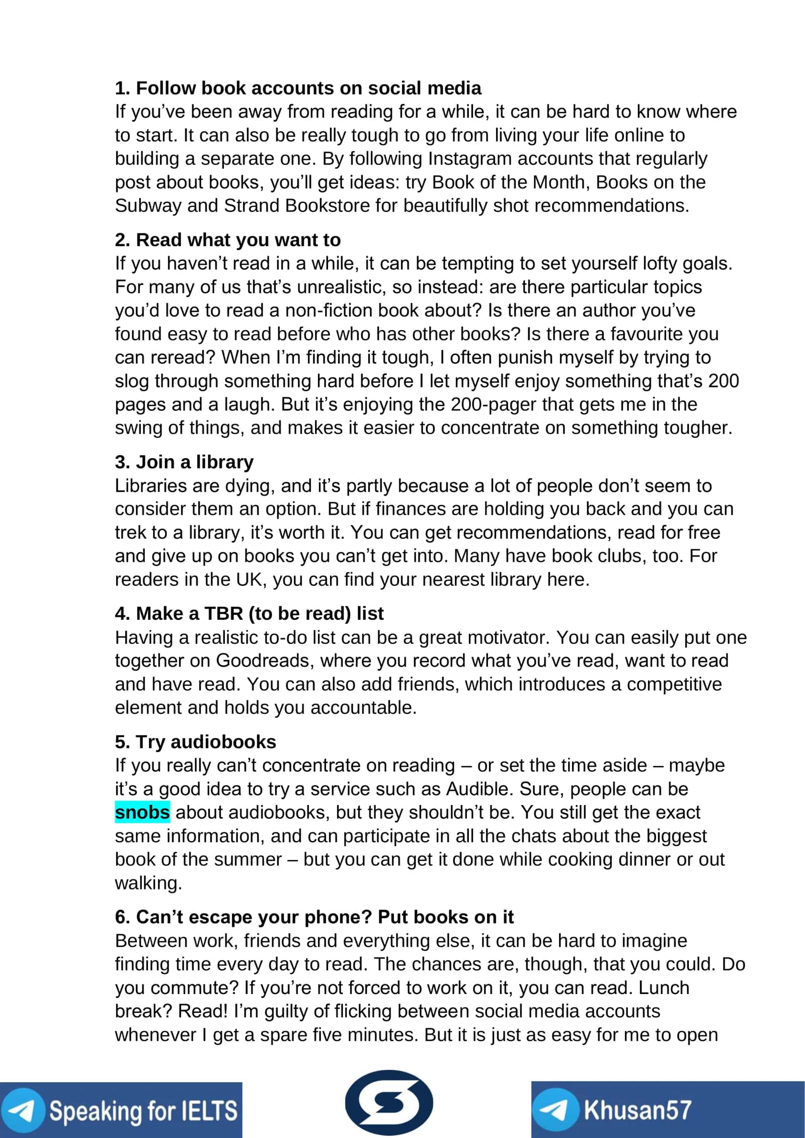 How to love reading again 2