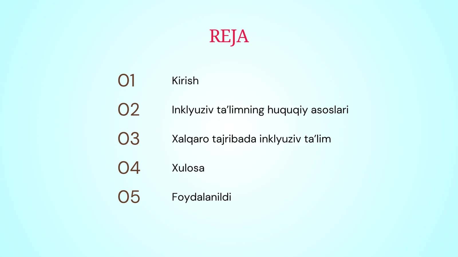 Inklyuziv ta’limning huquqiy asoslari va xalqaro tajriba 2