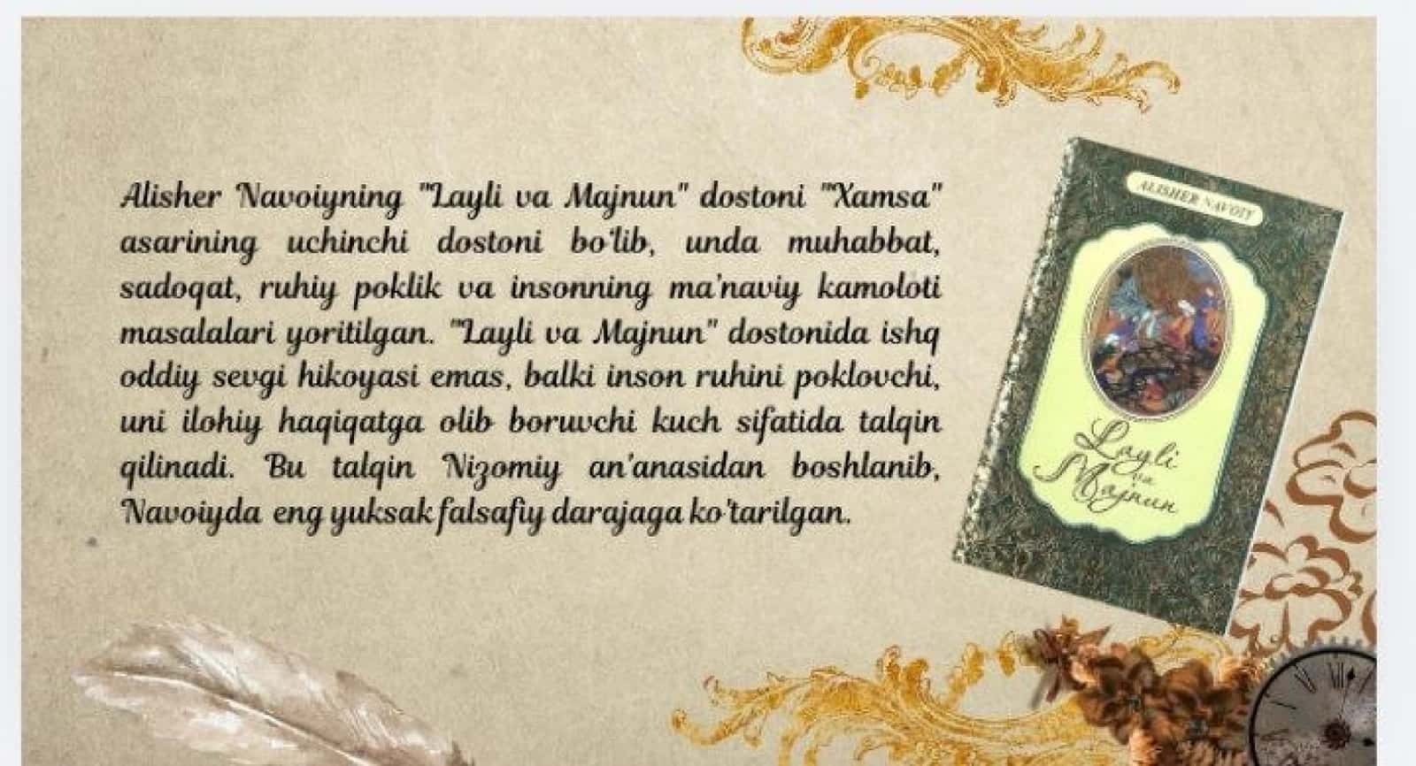 Layli va Majnun dostonida ishq talqini 2