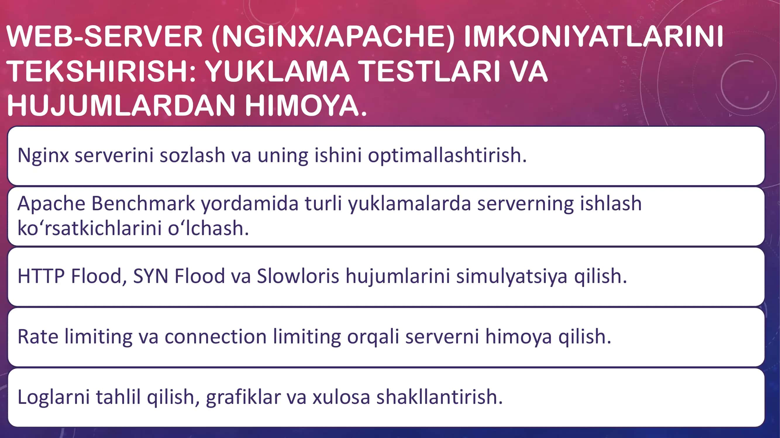 Web-Serverlarining Chidamlilik va Xavfsizlik Tahlili 2