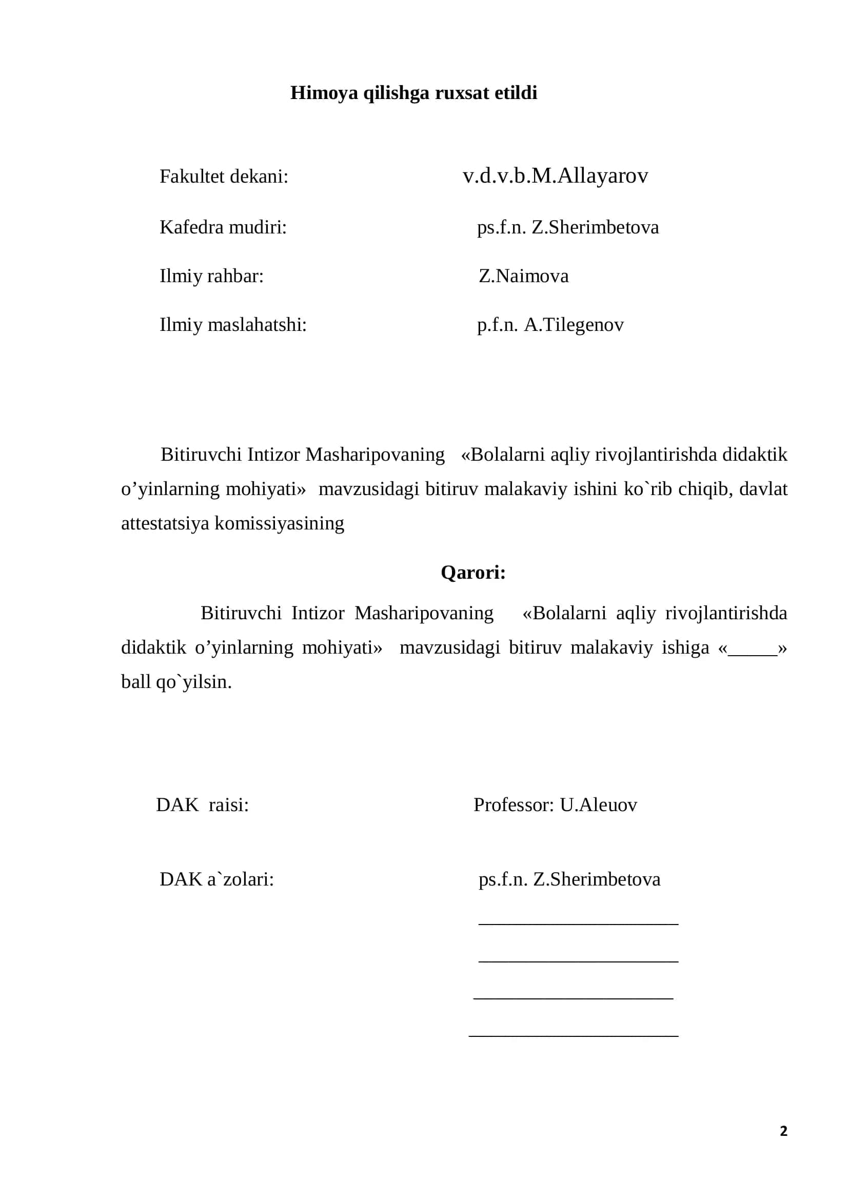 Bolalarni aqliy rivojlantirishda didaktik o’yinlarning mohiyati 2