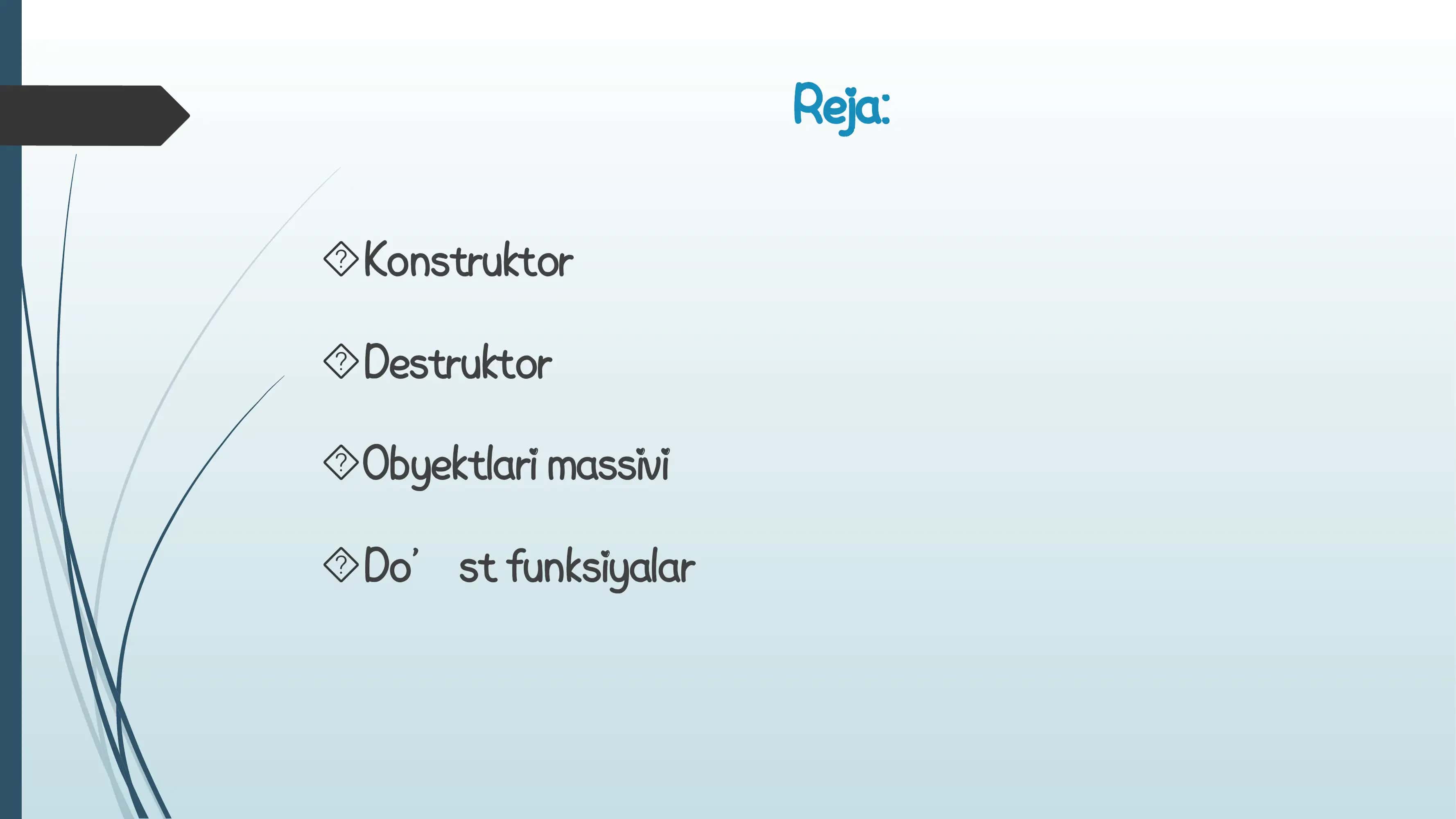 Konstruktor va destruktor 2