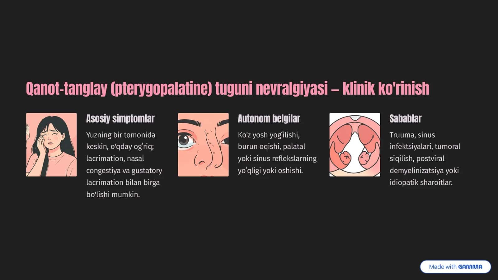 Vegetativ seyrostomatologik sindromlar 2