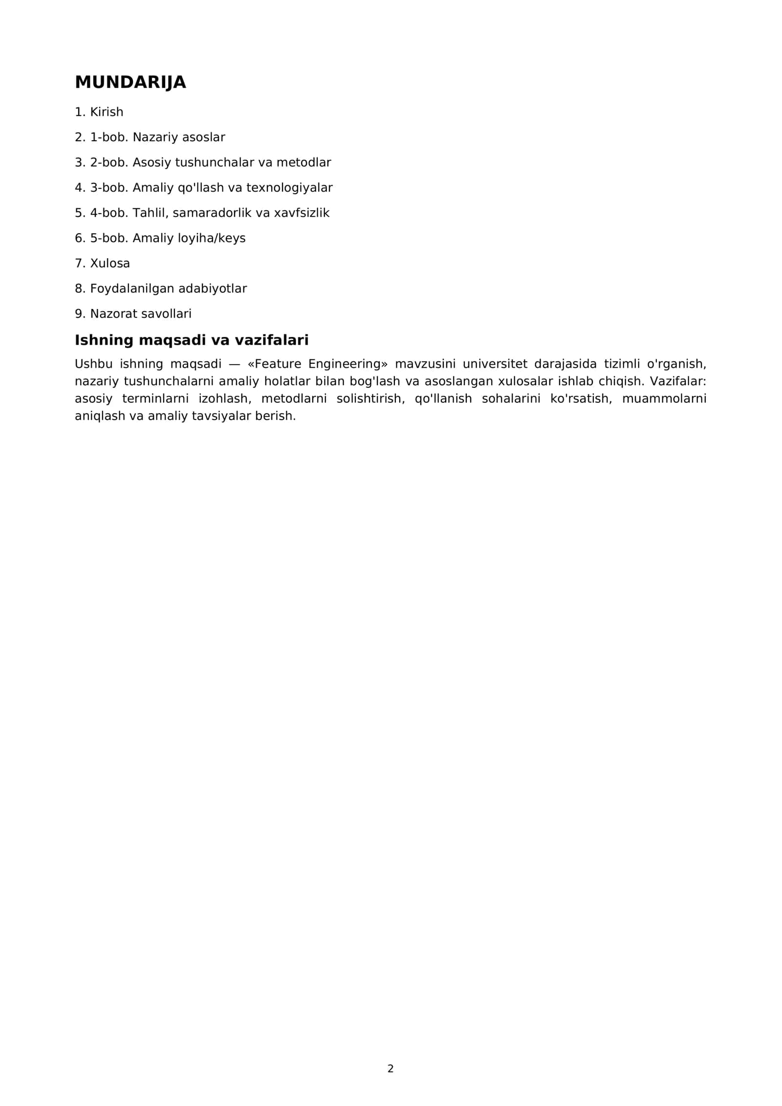 Feature Engineering 2
