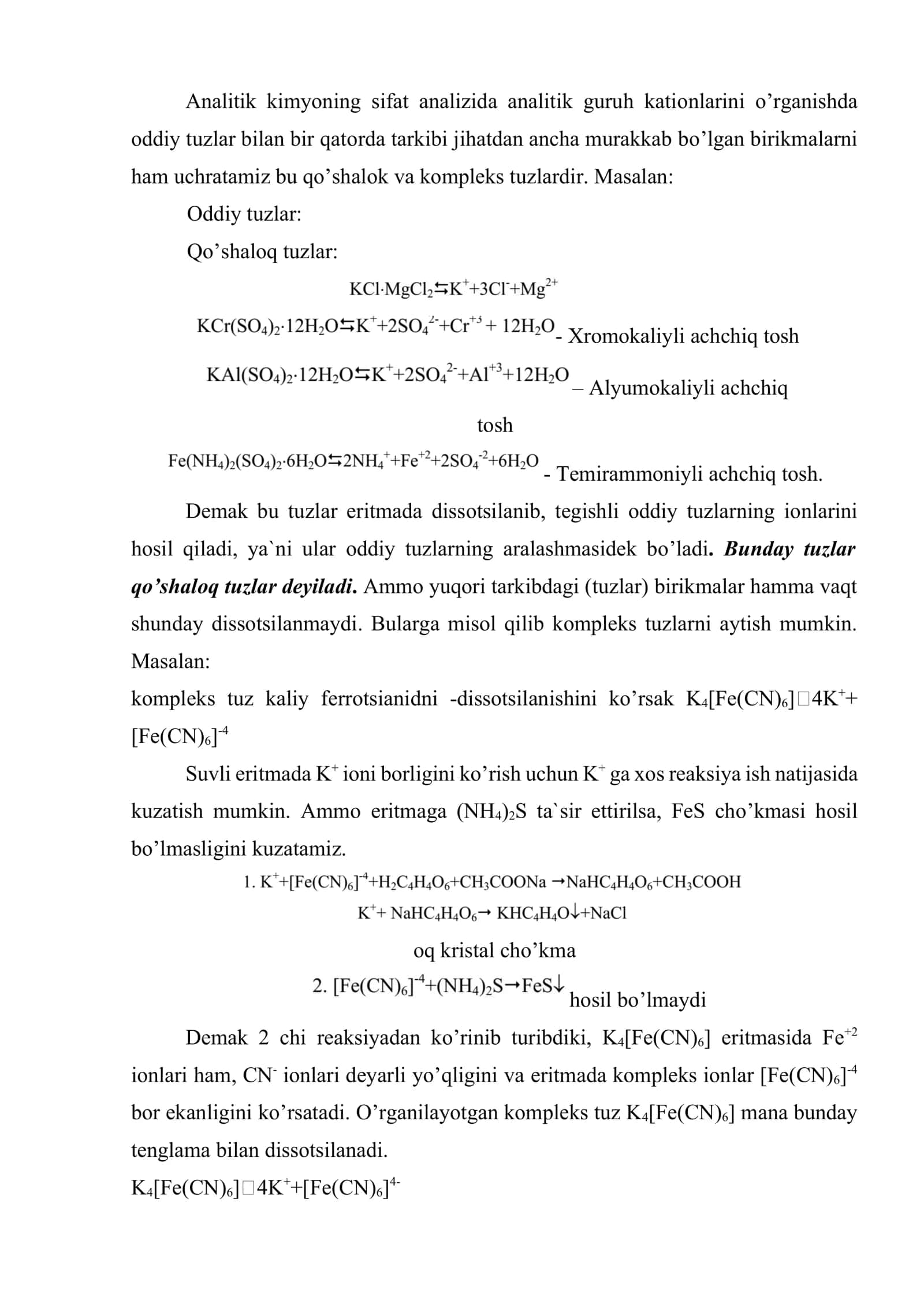 Komplеks birikmalar 2