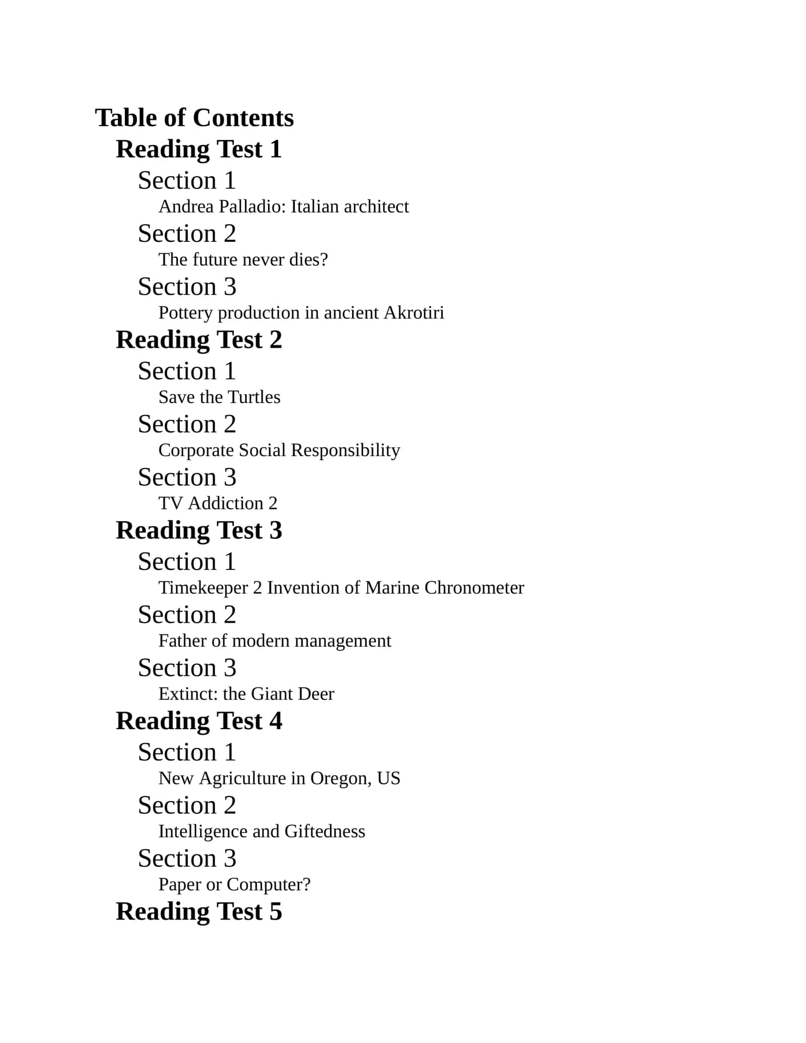 Table of Contents 2