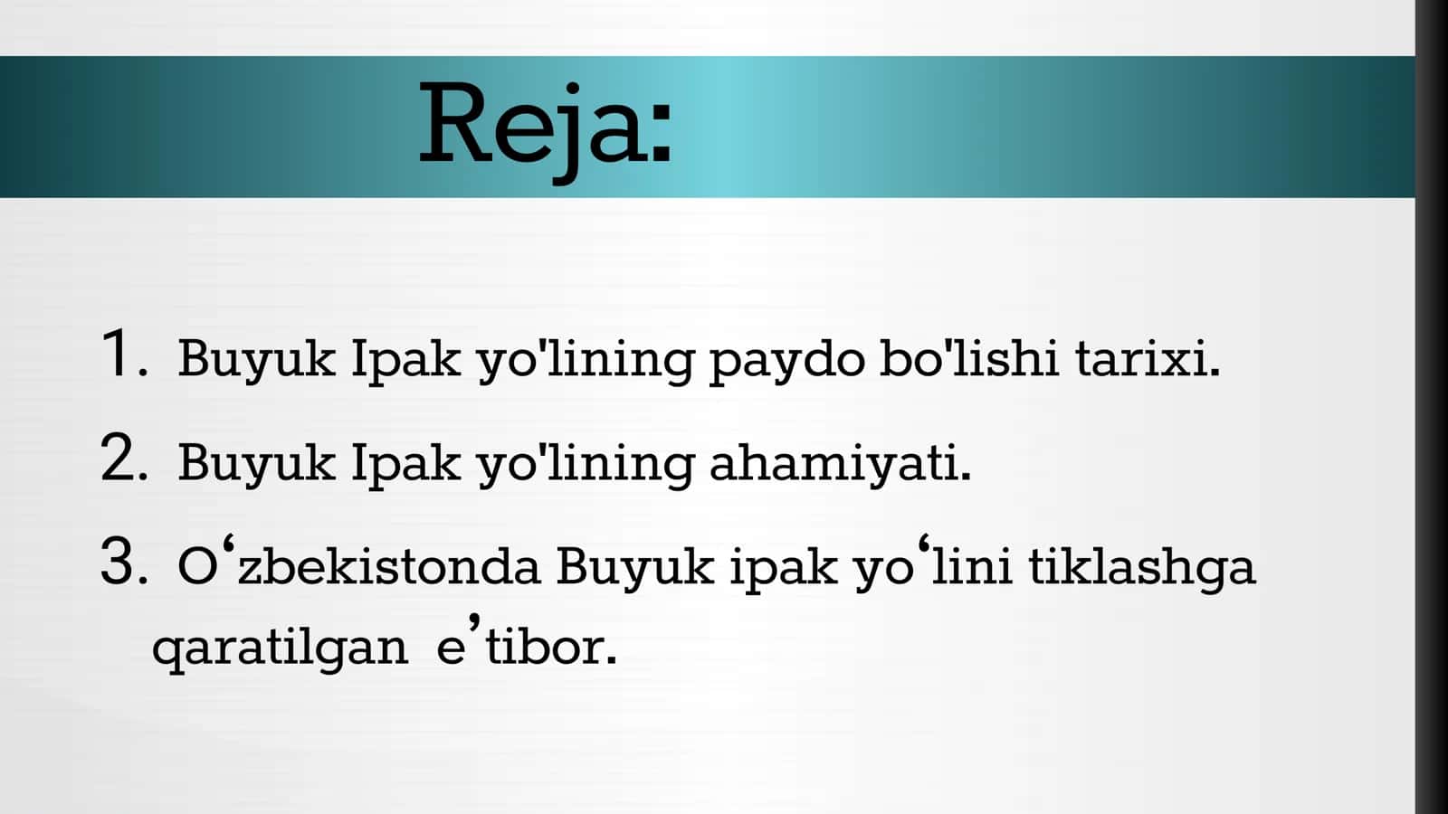 Buyuk Ipak yo'lining paydo bo'lishi. 2