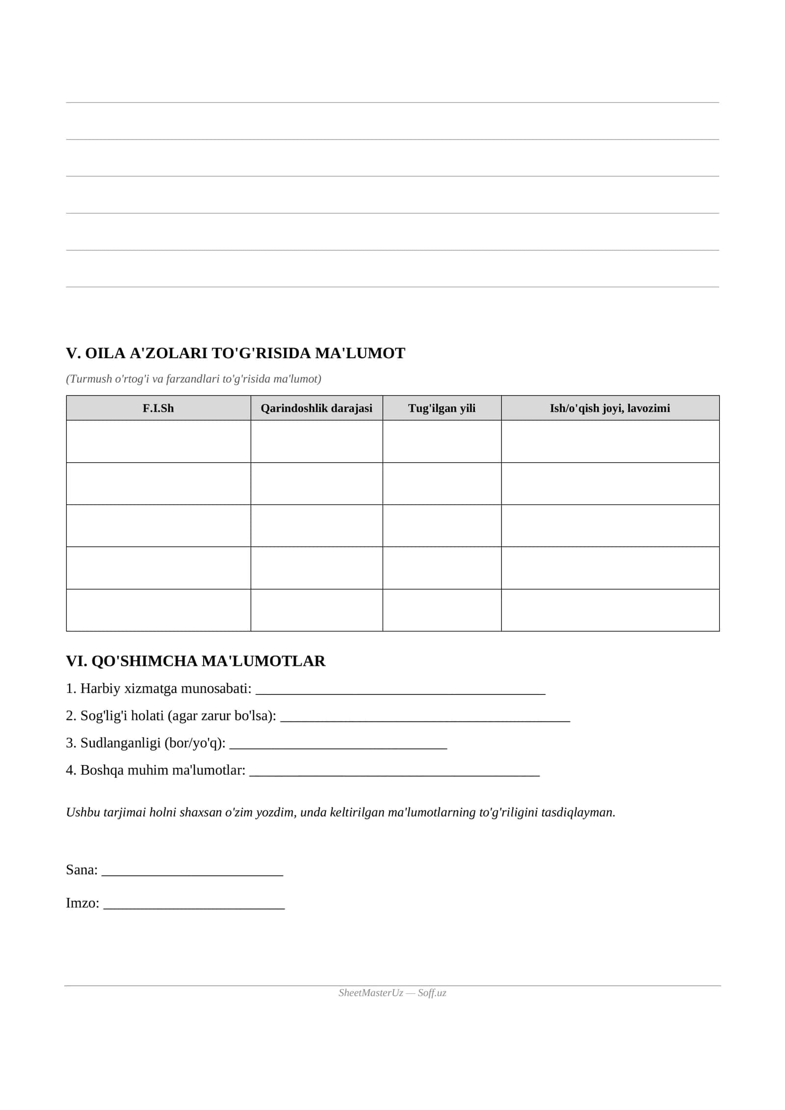 Tarjimai Hol Blankasi (PDF) 2