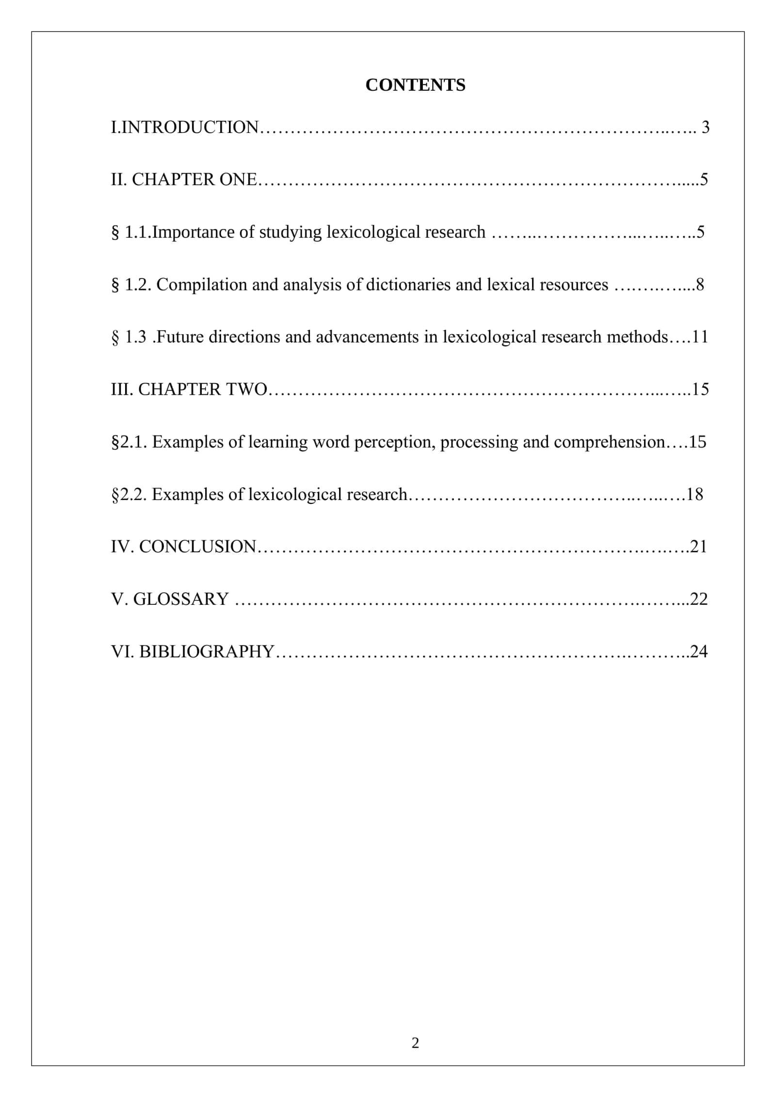Methods of lexicological research in research 2