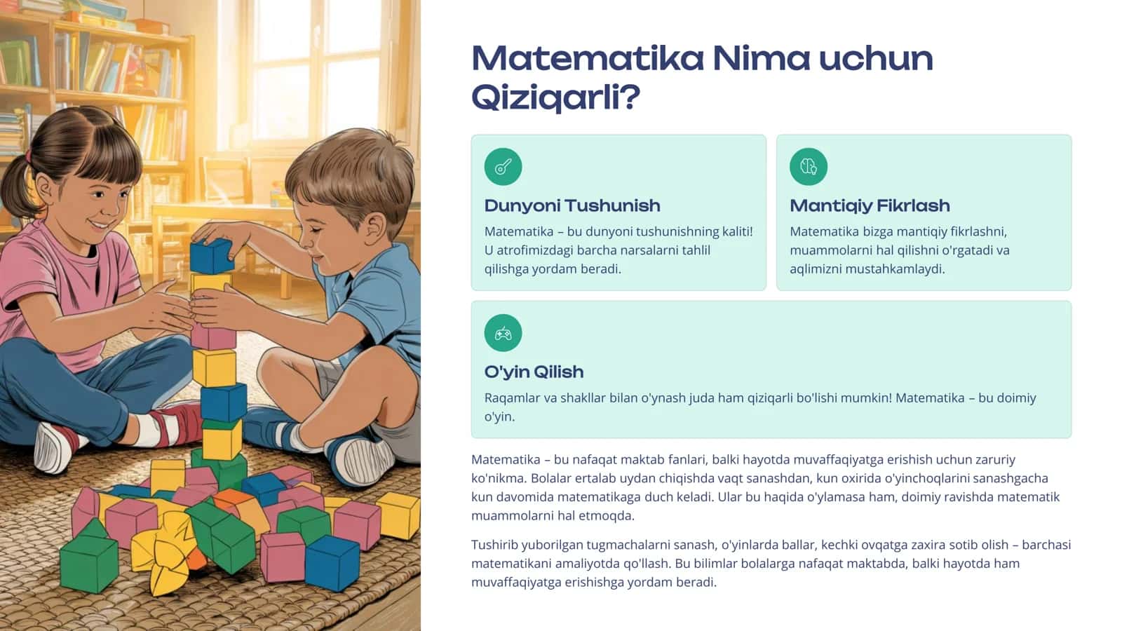 Bolalar uchun qizqarli matematika 2