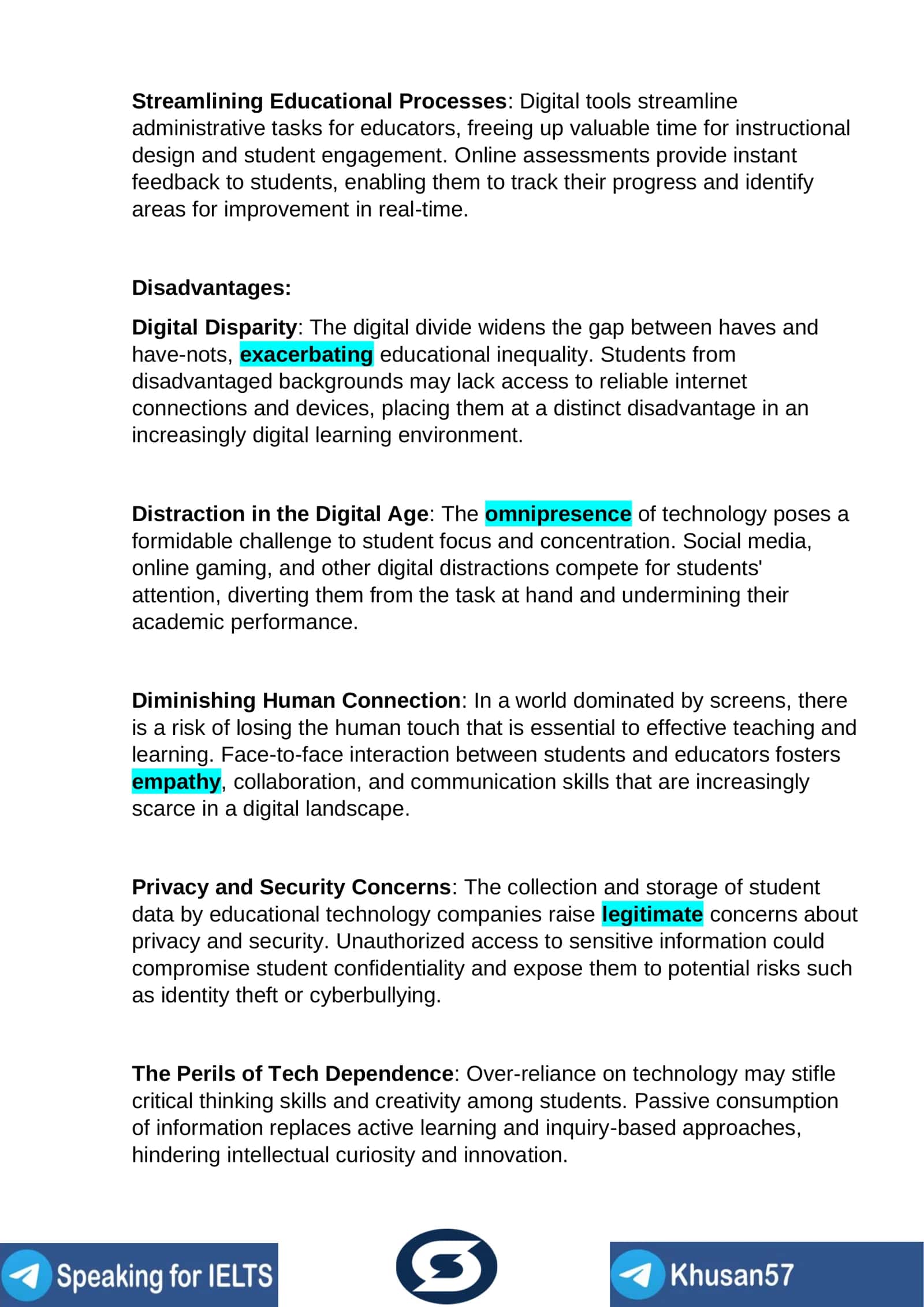 The Advantages and Disadvantages of Technology in Education 2