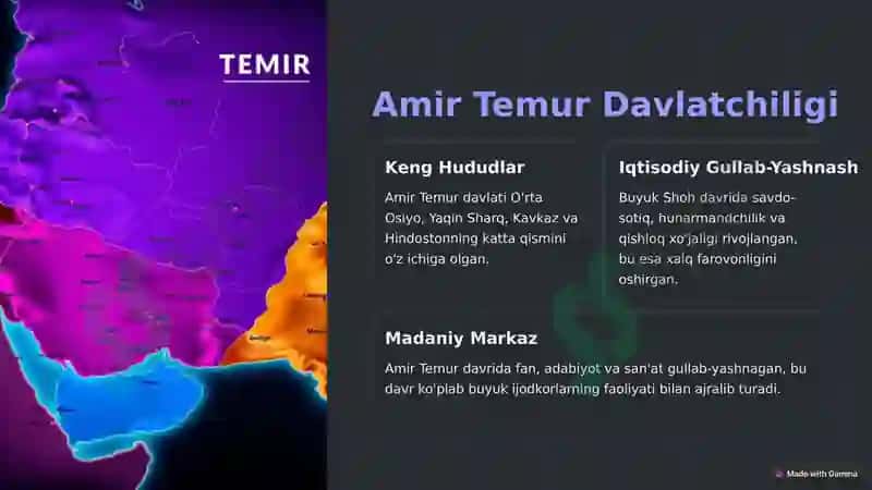 Amir Temur Davlatchiligi 2