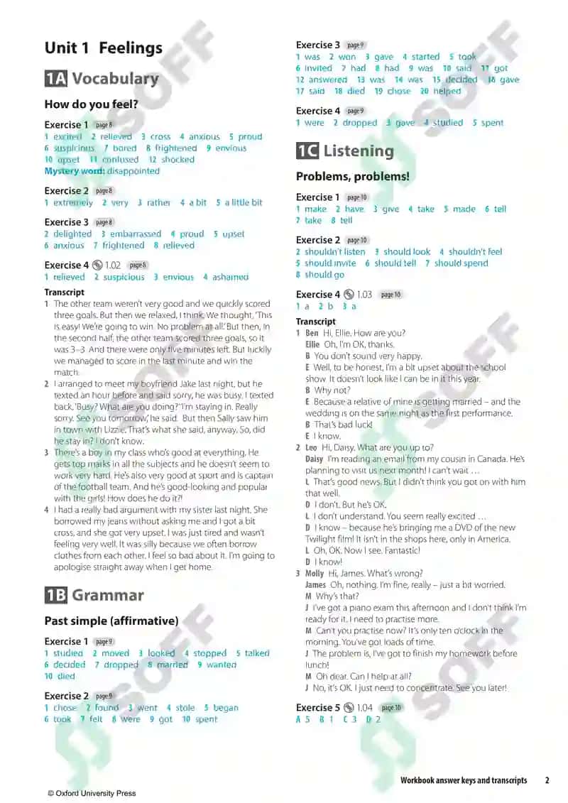 Solution pre- intermadite workbook answer key 2