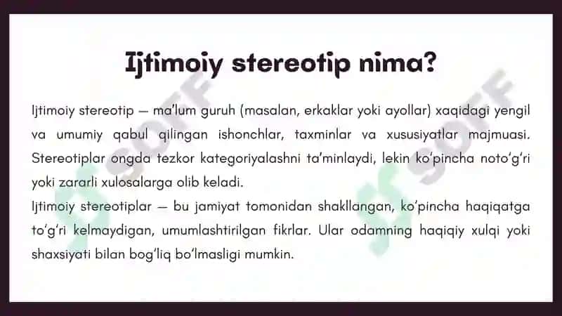 Gender steriotipi 2
