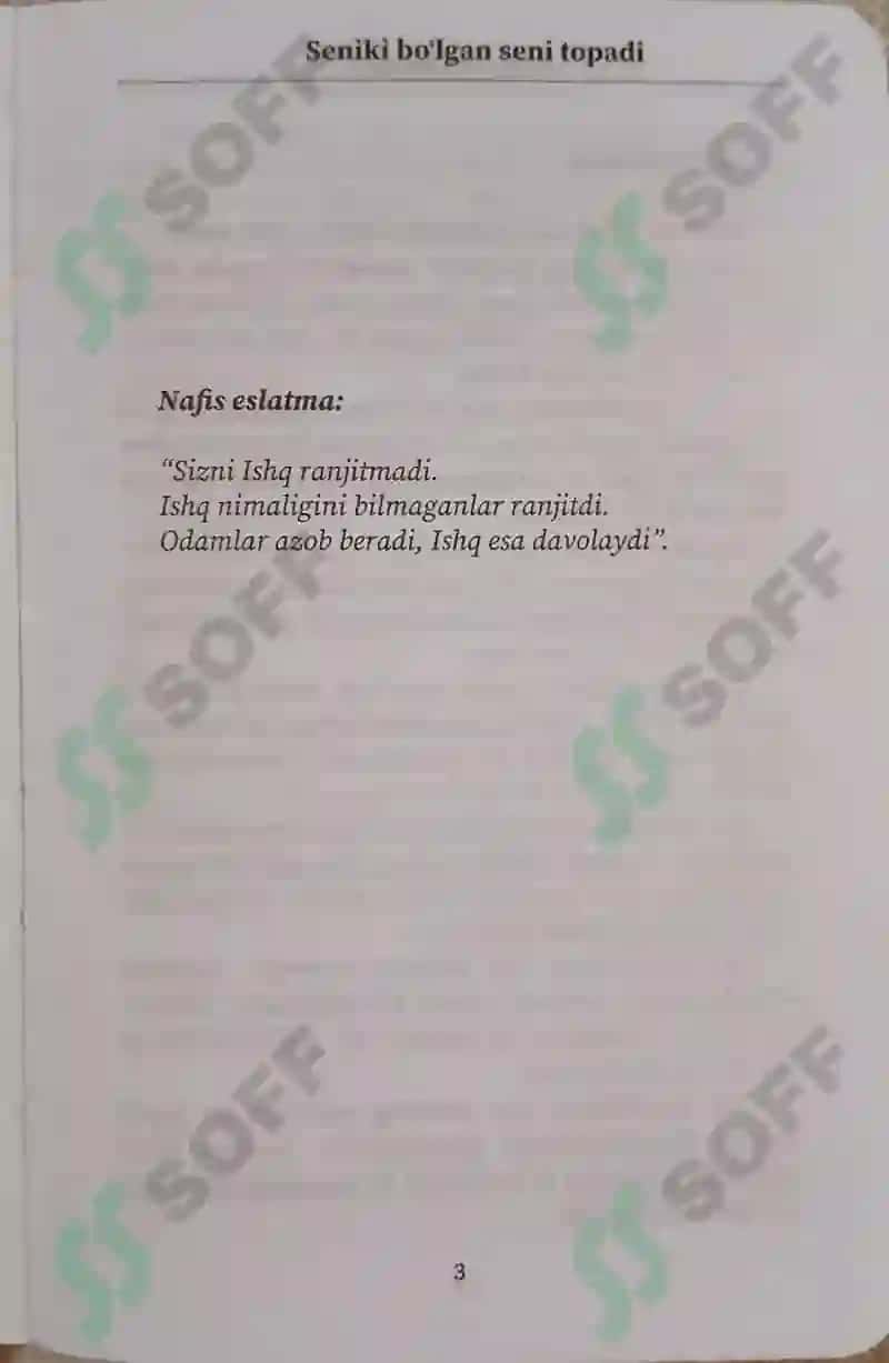 Seniki bolgan seni topadi 2