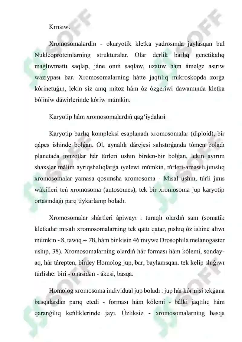 Xromosomalar va genetika 2