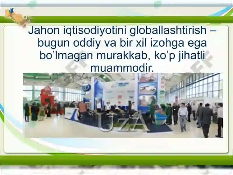 Jahon iqtisodiyotining Global muammolari 2