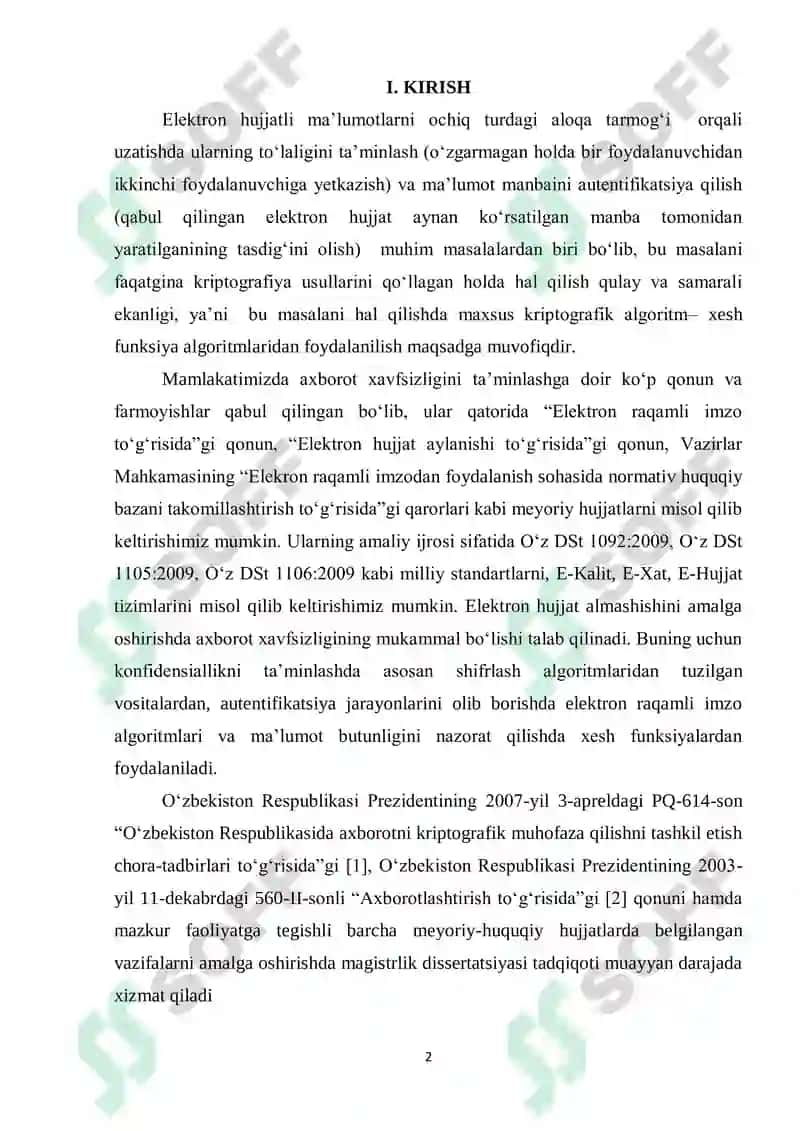 Zamonaviy xesh funksiyalarning qiyosiy tahlili 2