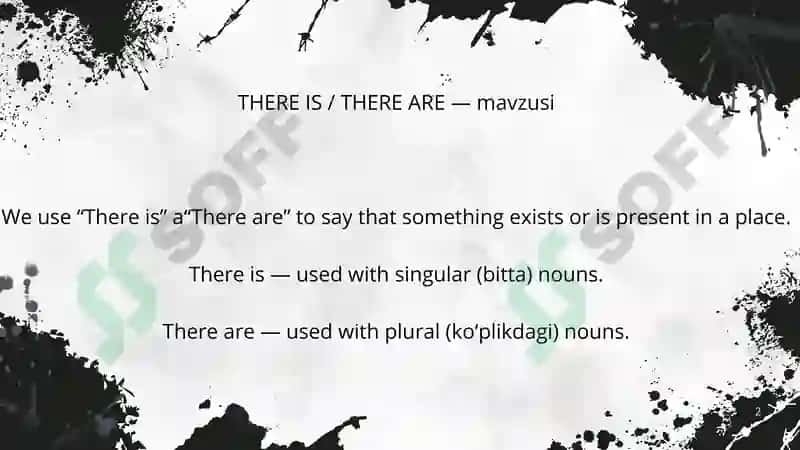 THERE IS / THERE ARE 2