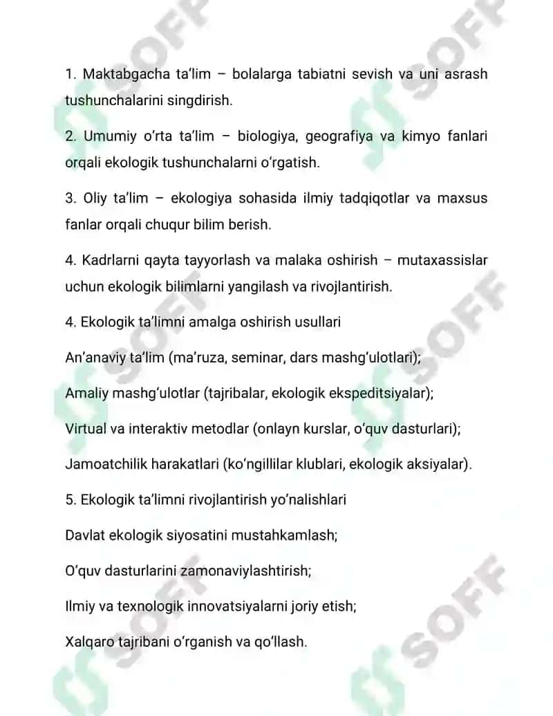 Ekologik ta'lim 2