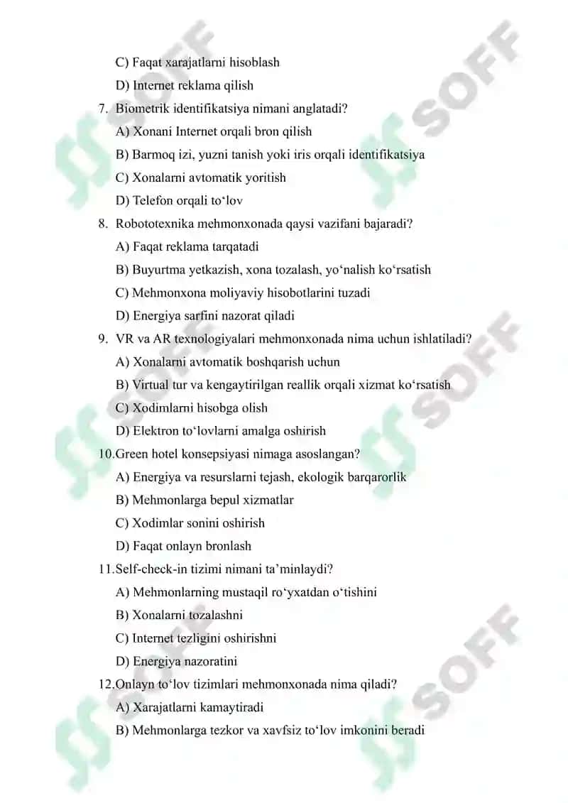 MEHMONXONA XIZMATLARINI INNOVATSION RIVOJLANISHI 2