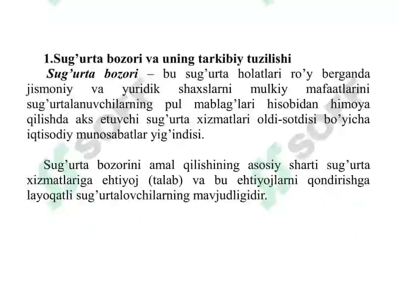 Sug'urta kompaniyalari va ularning asosiy funksiyalari 2