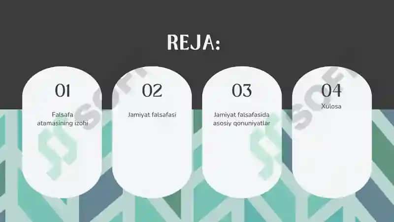 Jamiyat falsafasi 2