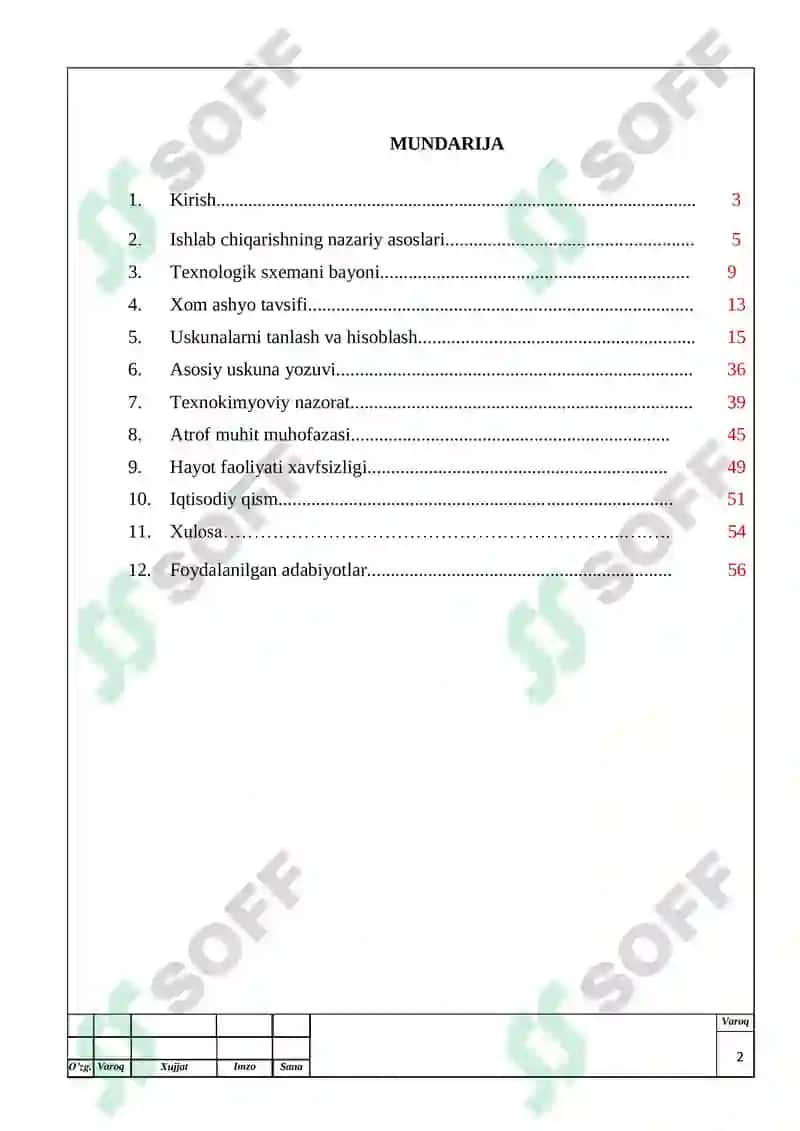 Quvvati 125 t/kun bo'lgan tegirmonda 85% li 2 navli un ishlab chiqarish texnologiyasi. Don tozalash bo'limi. 2