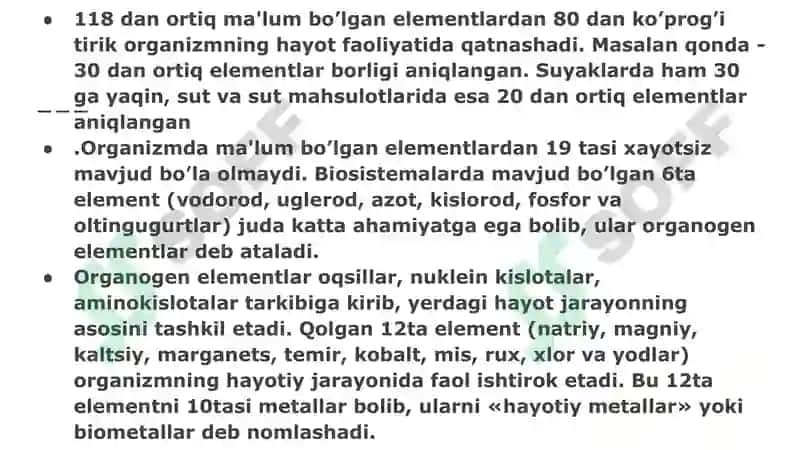 Biogen elementlar 2