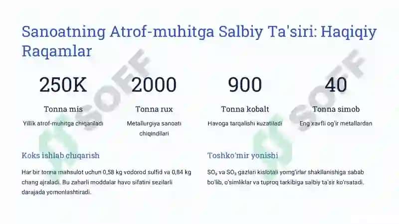 Tog'-kon, Kimyo va  Metallurgiya Sanoati  hamda Atrof-muhit  Muhofazasi 2