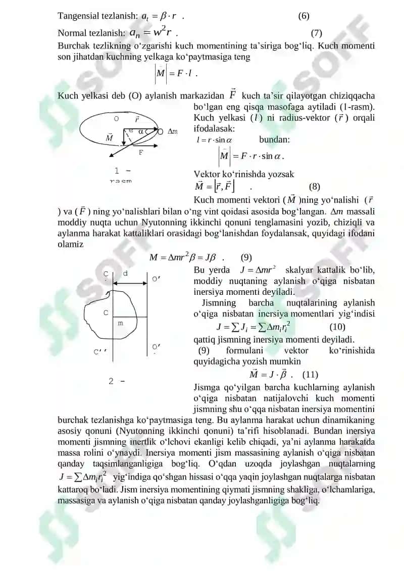 LABORATORIYA ISHI . OBERBEK MAYATNIGI YORDAMIDA JISMLARNING INERSIYA MOMENTLARINI ANIQLASH 2