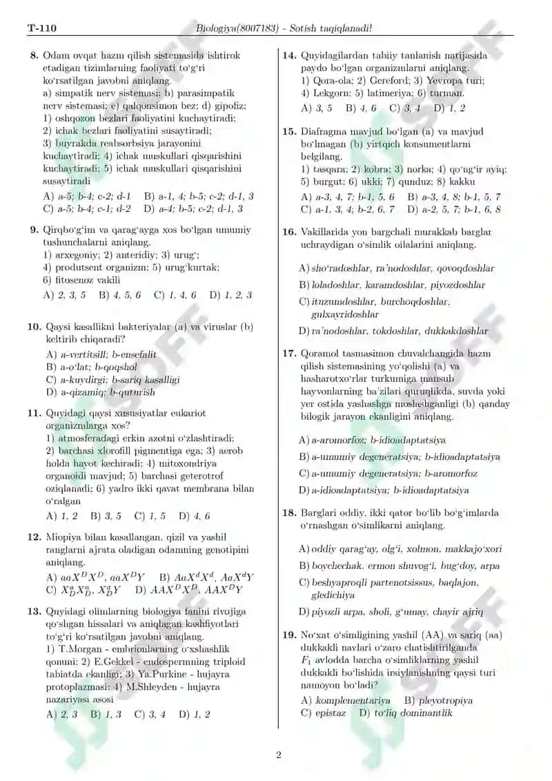 BIOLOGIYA 2