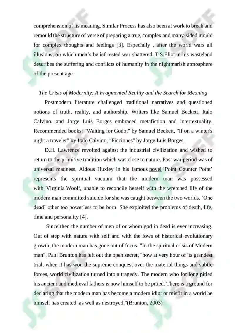 Modern Poetry Analysis 2