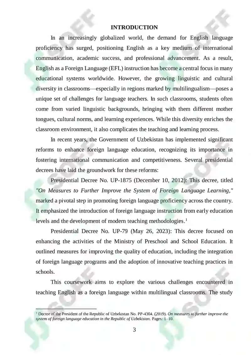 English as a Foreign Language (EFL) Instruction 2