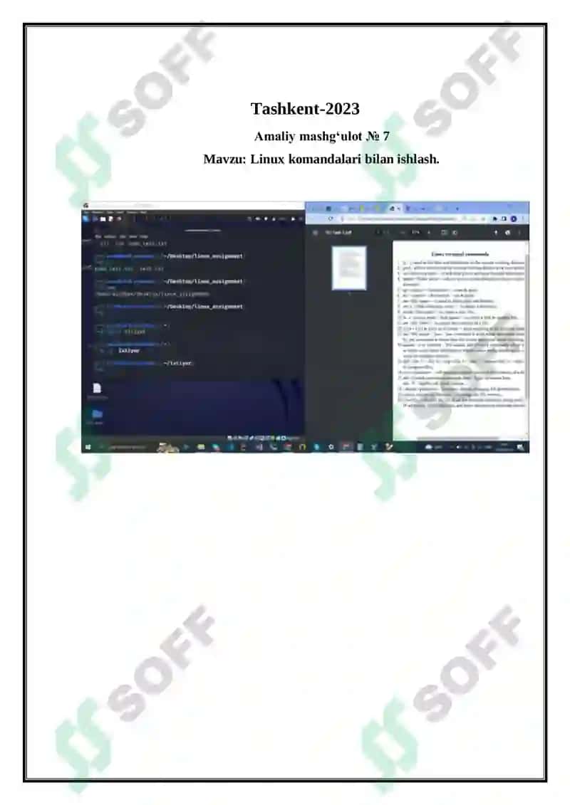 Linux komandalari bilan ishlash 2
