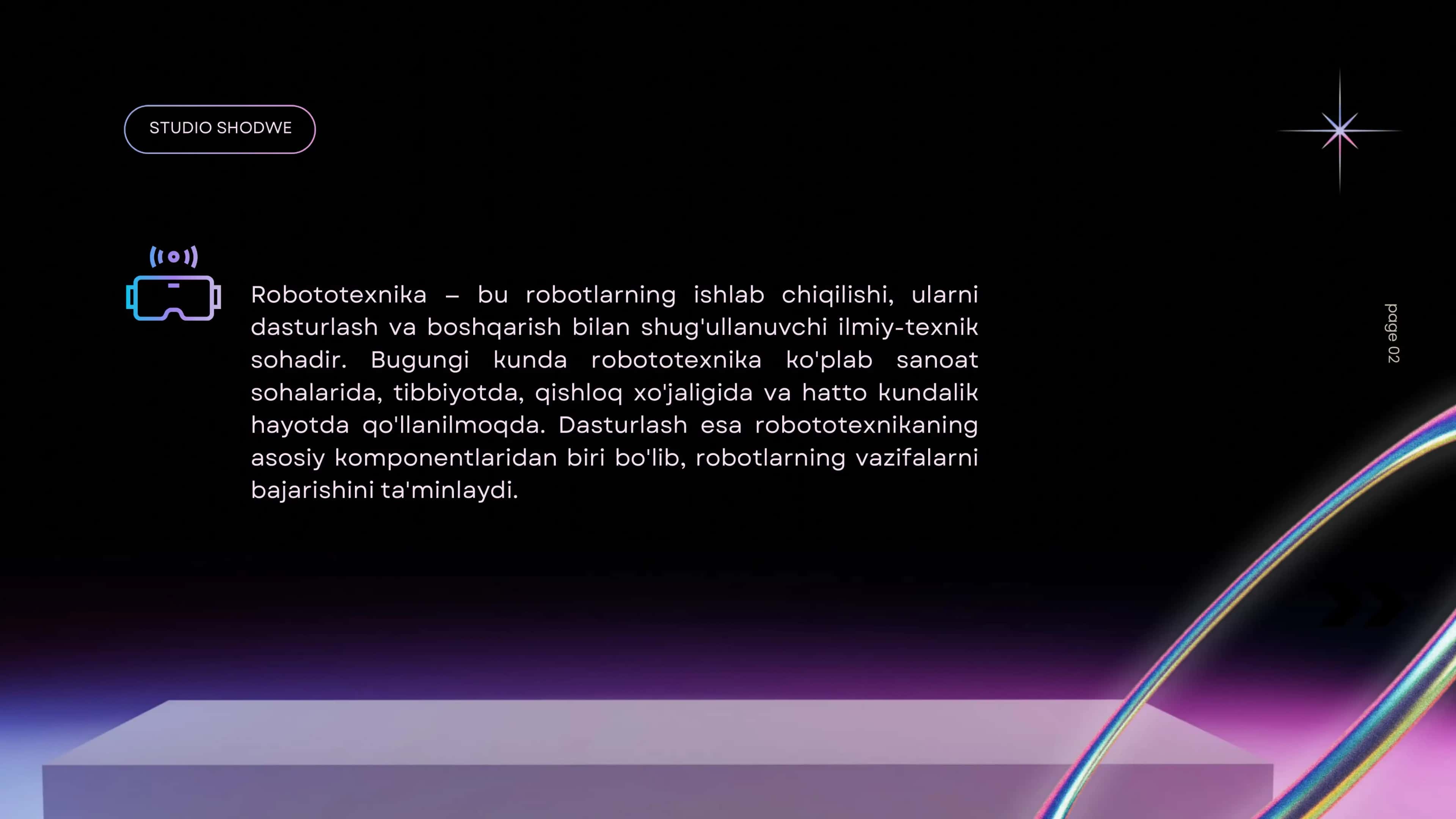 RABOTATEXNIKANING BOSHLANG'ICH DASTURLARI 2