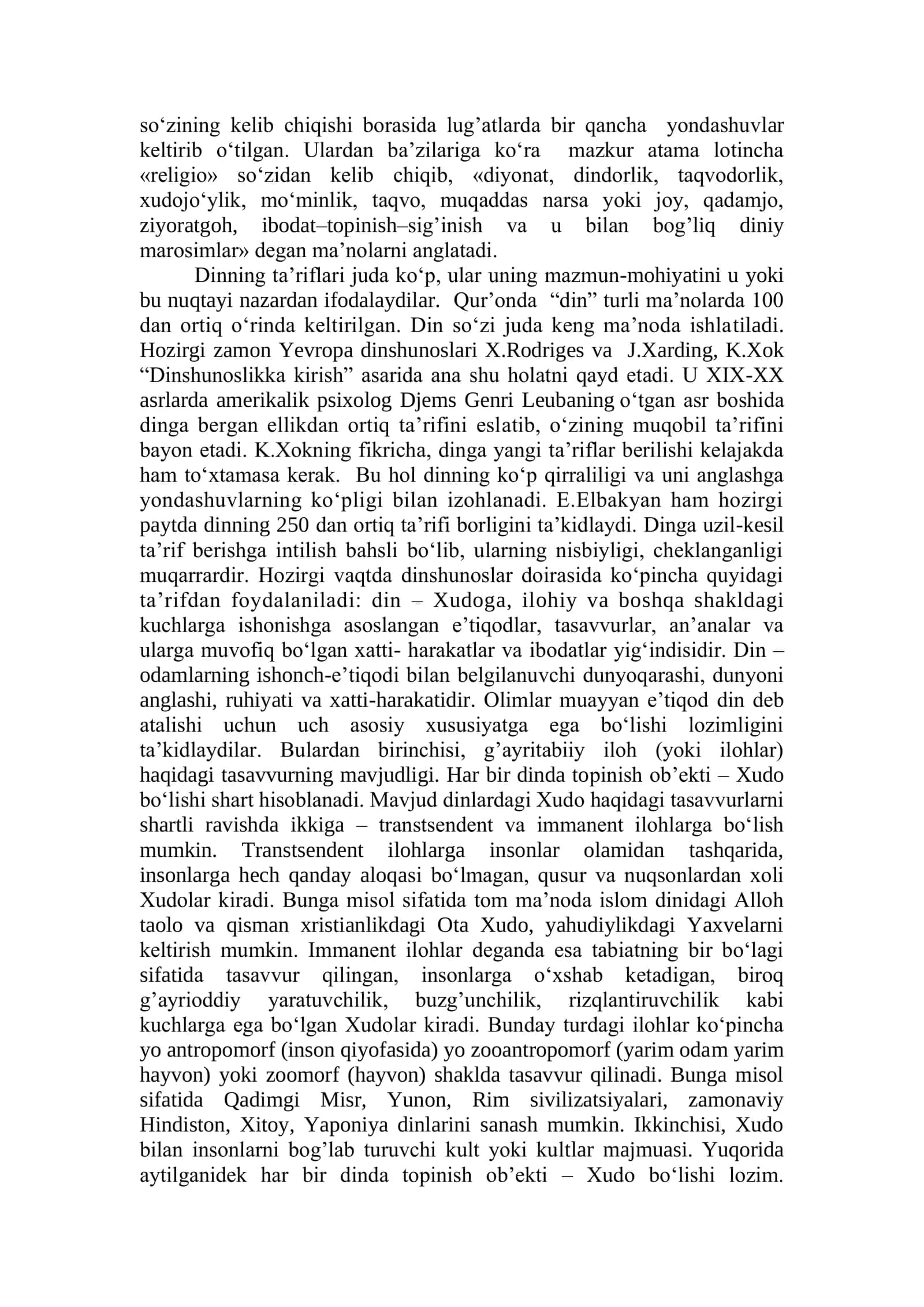 Dinshunoslik 2