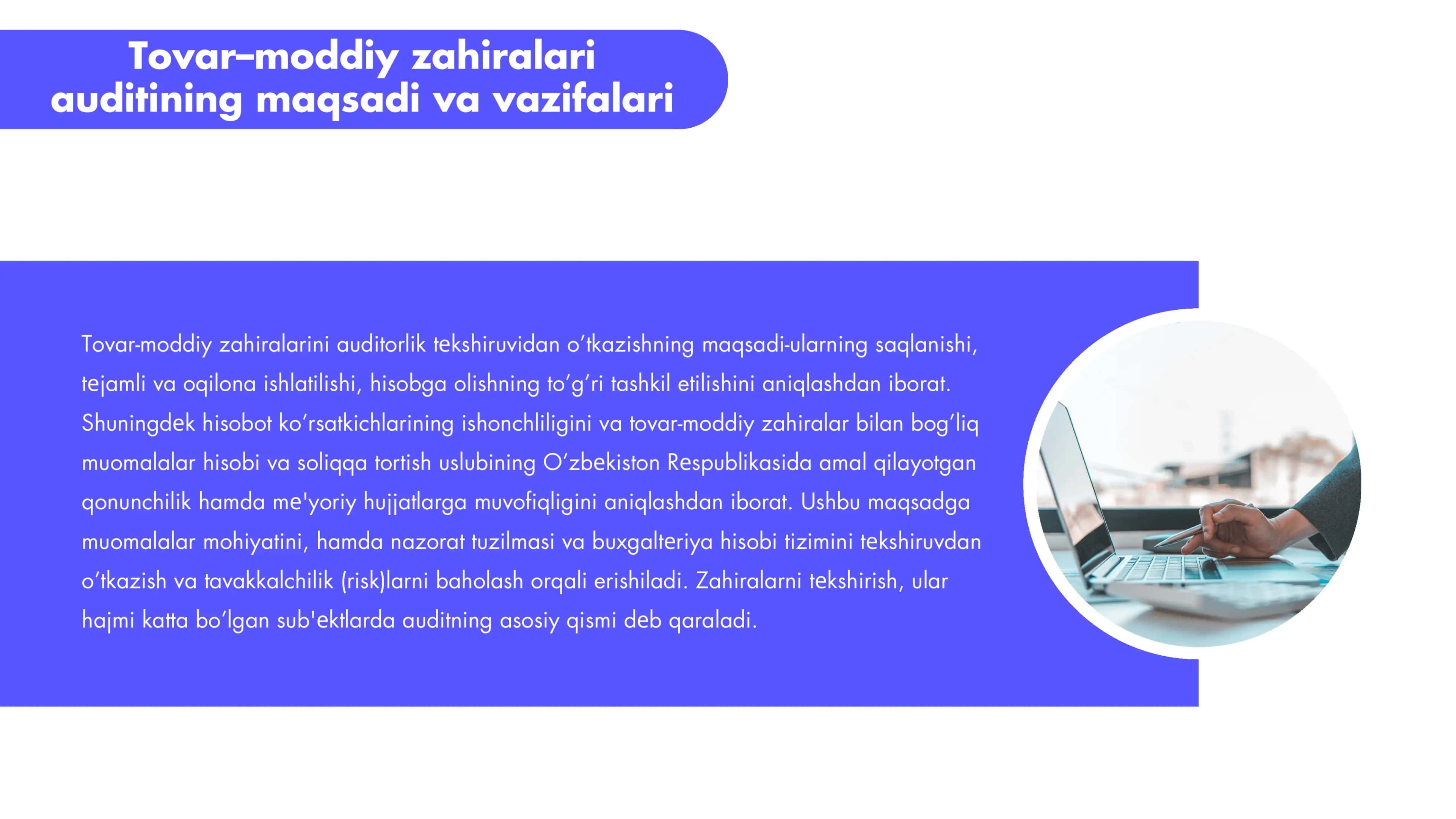 Tovar-moddiy zaxiralar auditi 2