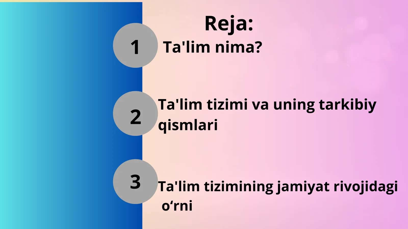 TA'LIM TIZIMI 2