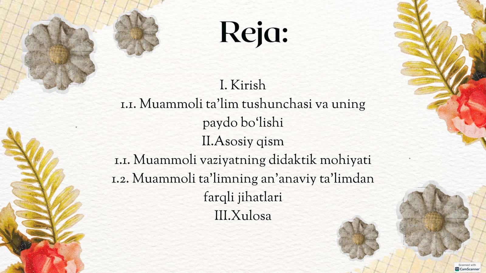 MUAMMOLI TAʼLIM TEXNOLOGIYASI 2