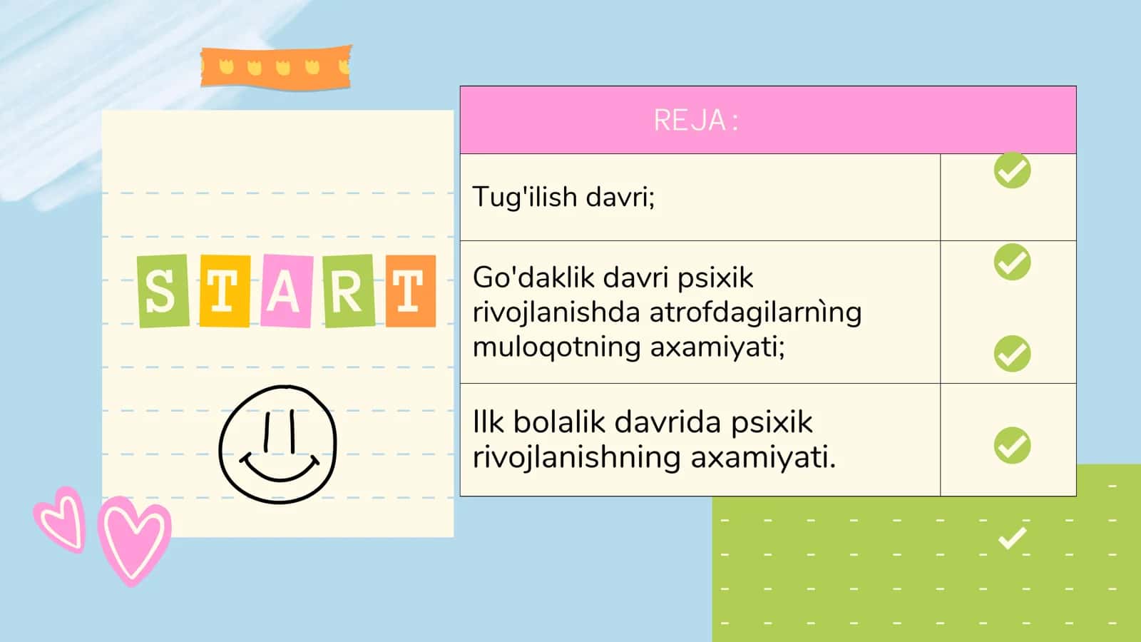 ONTOGENEZNING ILK BOSQICHLARIDA INSONNING PISIXIK RIVOJLANISHGA XOS XUSUSIYATLARI 2