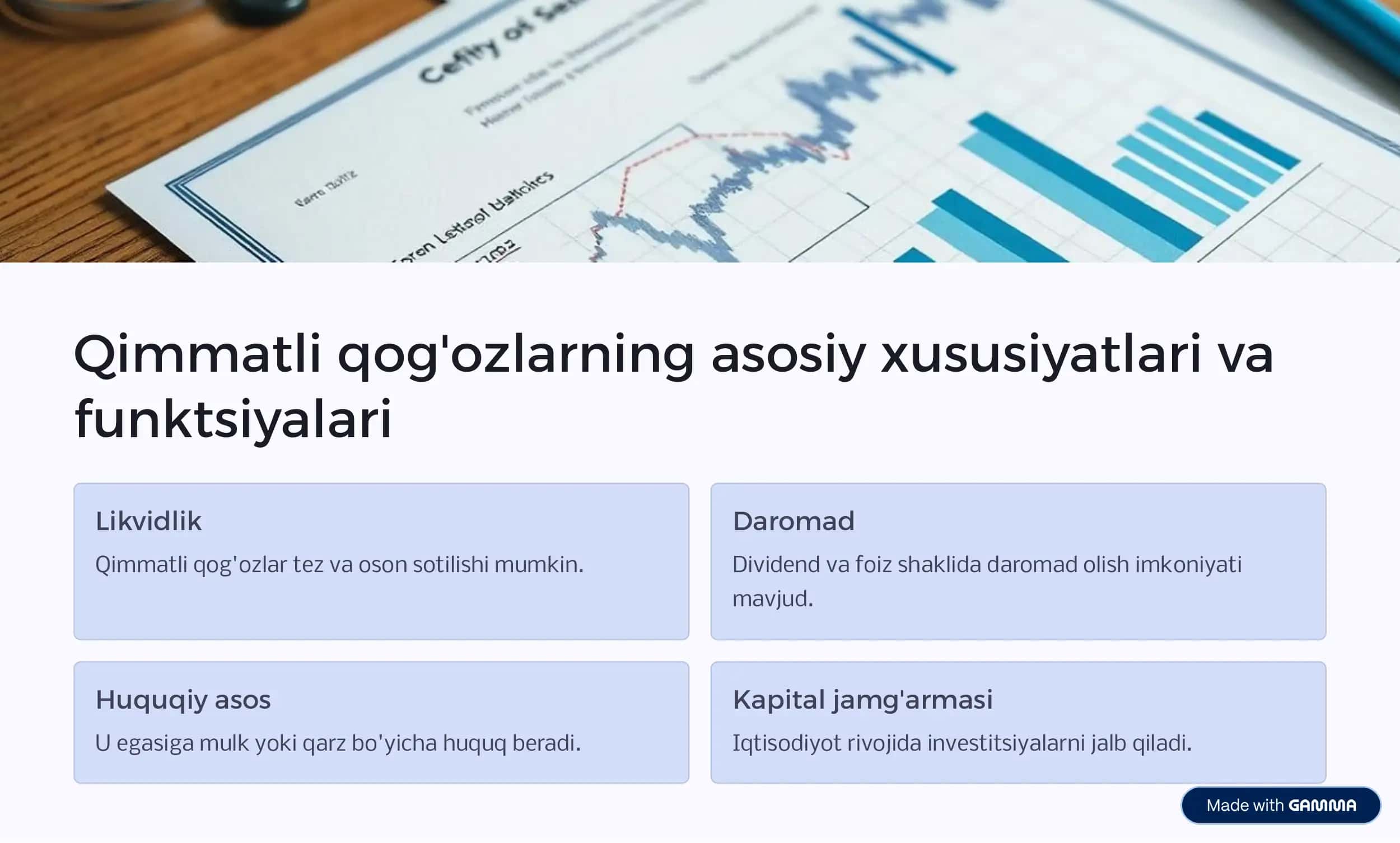 Qimmatli qog'ozlar 2