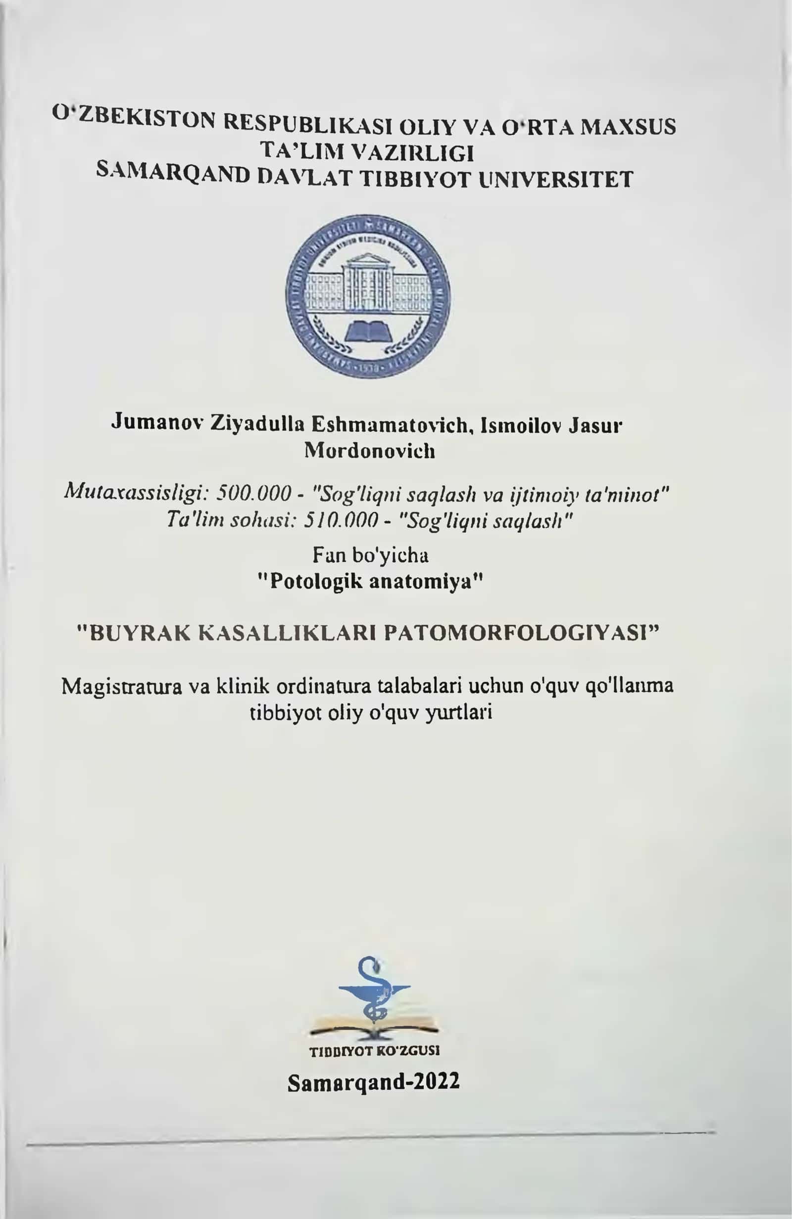 BUYRAK KASALLIKLARI PATOMORFOLOGIYASI 2